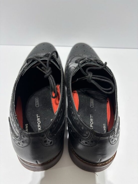 Rockport Men’s SP Wing Tip Oxford Black Leather, Size 10 M main image 4